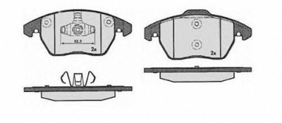 RAICAM ra09190 -  Комплект тормозных колодок, дисковый тормоз