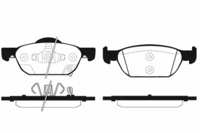 RAICAM ra09980 -  Комплект тормозных колодок, дисковый тормоз
