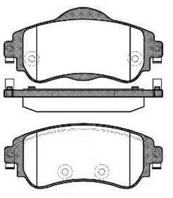RAICAM ra10390 -  Комплект тормозных колодок, дисковый тормоз