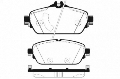 RAICAM ra10840 -  Комплект тормозных колодок, дисковый тормоз