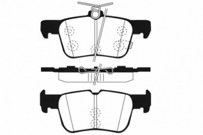 RAICAM ra11122 -  Комплект тормозных колодок, дисковый тормоз