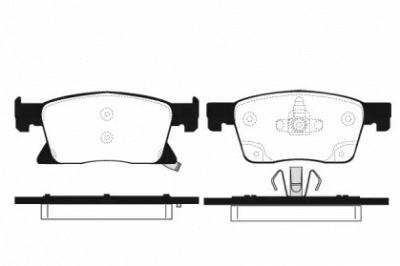RAICAM ra11270 -  Комплект тормозных колодок, дисковый тормоз