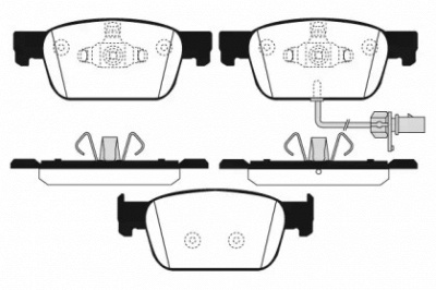 RAICAM ra11310 -  Комплект тормозных колодок, дисковый тормоз