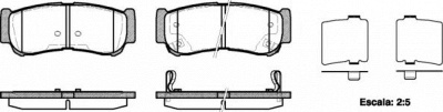 REMSA 123902 -  Комплект тормозных колодок, дисковый тормоз