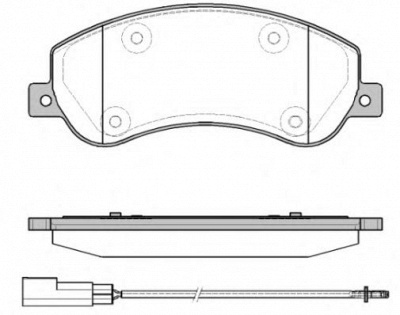 REMSA 125011 -  Колодки тормозные дисковые передние, комплект