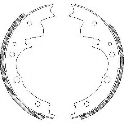 REMSA 410400 -  Комплект тормозных колодок