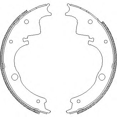 REMSA 410500 -  Комплект тормозных колодок
