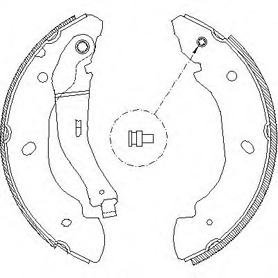REMSA 410700 -  Комплект тормозных колодок
