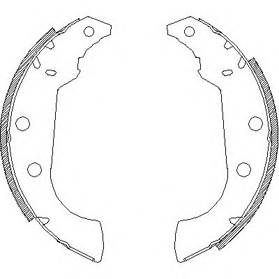 REMSA 413500 -  Комплект тормозных колодок