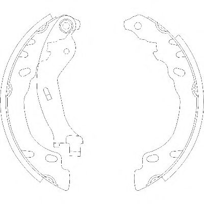 REMSA 415800 -  Комплект тормозных колодок