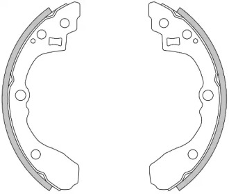 REMSA 427500 -  Колодки тормозные барабанные, комплект