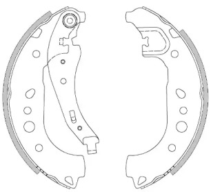 REMSA 444300 -  Комплект тормозных колодок