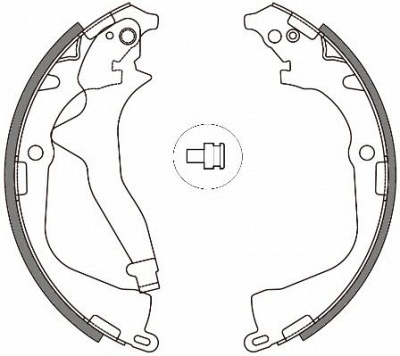 REMSA 464800 -  Комплект тормозных колодок