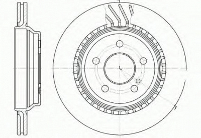 REMSA 6107210 -  Тормозной диск