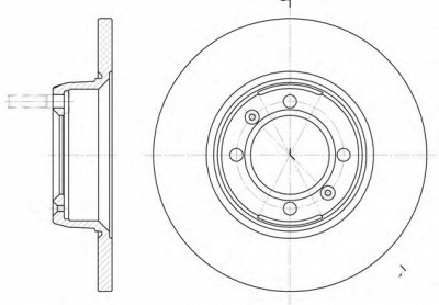 REMSA 614200 -  Тормозной диск
