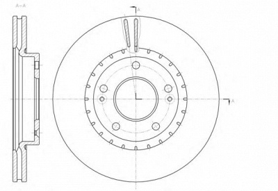 REMSA 6143410 -  Тормозной диск
