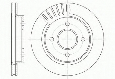 REMSA 616010 -  Тормозной диск