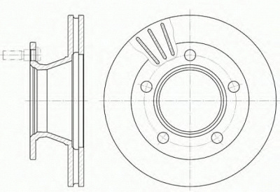 REMSA 623510 -  Тормозной диск