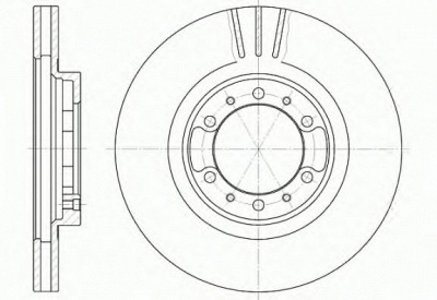 REMSA 646210 -  Тормозной диск
