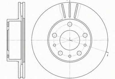 REMSA 647610 -  Тормозной диск