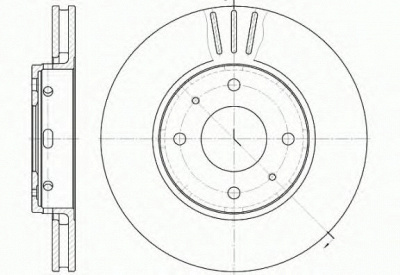 REMSA 658510 -  Тормозной диск
