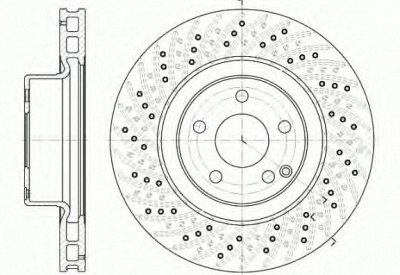 REMSA 678010 -  Тормозной диск