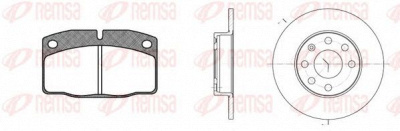 REMSA 810100 -  Комплект тормозов, дисковый тормозной механизм