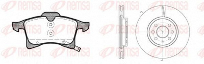 REMSA 8103602 -  Комплект тормозов, дисковый тормозной механизм
