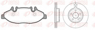 REMSA 8110900 -  Комплект тормозов, дисковый тормозной механизм