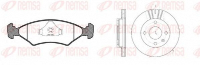 REMSA 811901 -  Комплект тормозов, дисковый тормозной механизм