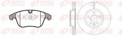 REMSA 8121900 -  Комплект тормозов, дисковый тормозной механизм