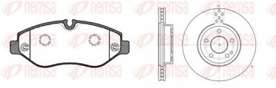 REMSA 8124501 -  Комплект тормозов, дисковый тормозной механизм