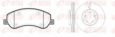 REMSA 8125000 -  Комплект тормозов, дисковый тормозной механизм
