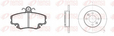 REMSA 814104 -  Комплект тормозов, дисковый тормозной механизм