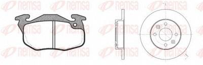 REMSA 819201 -  Комплект тормозов, дисковый тормозной механизм