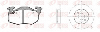 REMSA 819208 -  Комплект тормозов, дисковый тормозной механизм