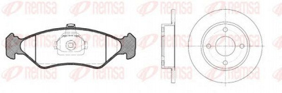 REMSA 828501 -  Комплект тормозов, дисковый тормозной механизм