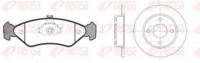 REMSA 828502 -  Комплект тормозов, дисковый тормозной механизм