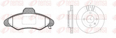 REMSA 833101 -  Комплект тормозов, дисковый тормозной механизм