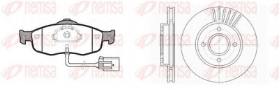 REMSA 843200 -  Комплект тормозов, дисковый тормозной механизм