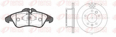 REMSA 857801 -  Комплект тормозов, дисковый тормозной механизм