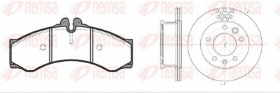 REMSA 861400 -  Комплект тормозов, дисковый тормозной механизм