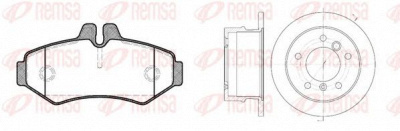 REMSA 873300 -  Комплект тормозов, дисковый тормозной механизм