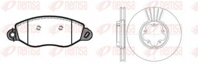 REMSA 877203 -  Комплект тормозов, дисковый тормозной механизм