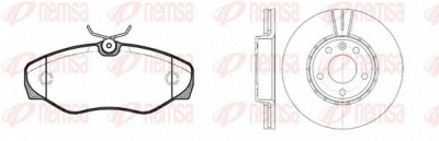 REMSA 883400 -  Комплект тормозов, дисковый тормозной механизм