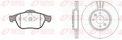 REMSA 884301 -  Комплект тормозов, дисковый тормозной механизм