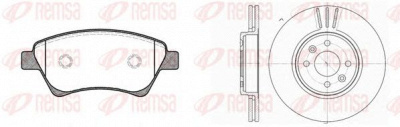REMSA 897602 -  Комплект тормозов, дисковый тормозной механизм