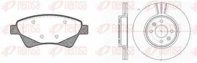 REMSA 897603 -  Комплект тормозов, дисковый тормозной механизм