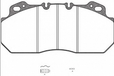 REMSA jca62200 -  Комплект тормозных колодок, дисковый тормоз