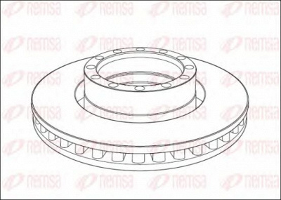 REMSA nca101520 -  Тормозной диск